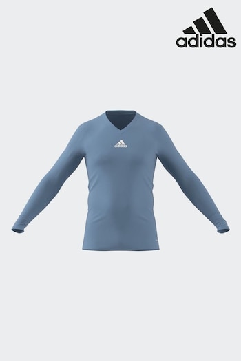 adidas Blue Teamwear Base Layer Long Sleeve Top (505578) | £20