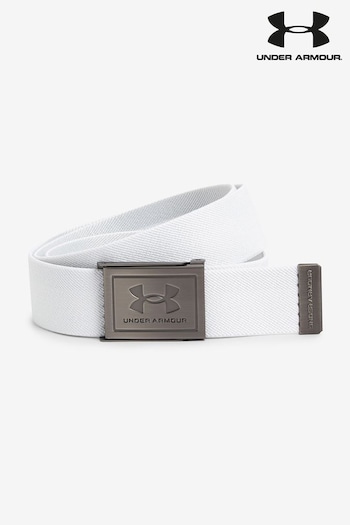 Under Armour White/Silver Under Armour M Stretch Webb Belt (505625) | £17