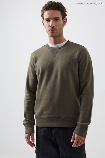 French Connection Green Crew Sweat Top (505691) | £35