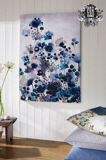 Art For The Home Blue Blue Watercolour Canvas (506063) | £55