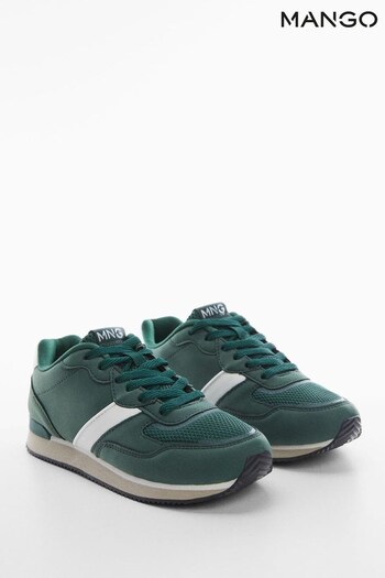Mango Green Lace-up Sneakers (506482) | £30