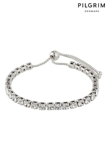 PILGRIM Silver Lucia Plated Crystal Bracelet (506716) | £28