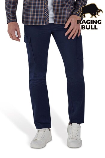 Raging Bull Blue Cargo Trousers (506928) | £69