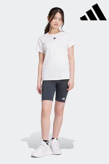 adidas White Balmain Sportswear Train Essentials Kids T-Shirt And Shorts Set (506959) | £25