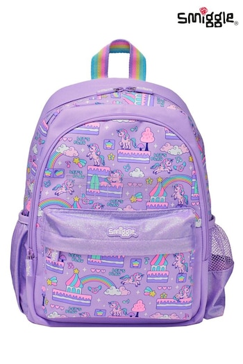 Smiggle Purple Lets Play Junior ID Backpack (506968) | £32