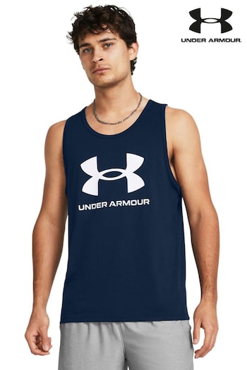 Under Armour Blue/White Sportstyle Logo Vest (507183) | £27