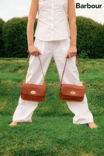 Barbour® Brown Isla Leather Cross-Body Bag (507205) | £119