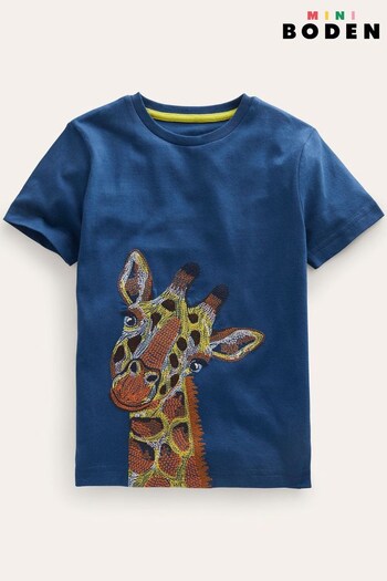 Boden Blue Superstitch T-Shirt (507355) | £19 - £21