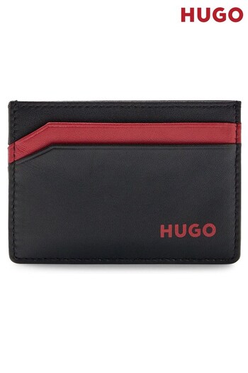 Black/Red Leather Card Holder (507522) | £59