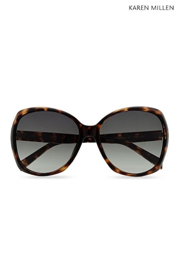 Karen Millen Brown KM5055 102 Sunglasses (507825) | £75