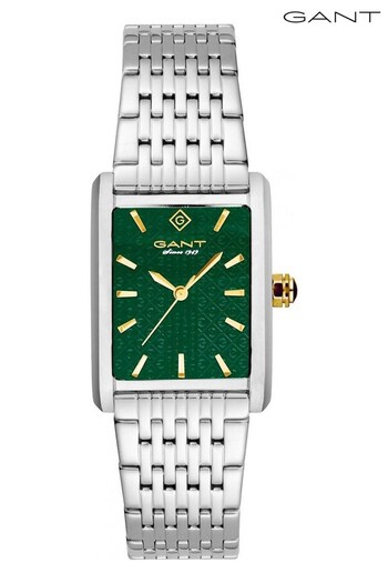 Gant Rhode Island Silver and Green Stainless Steel Quartz Watch (508138) | £150