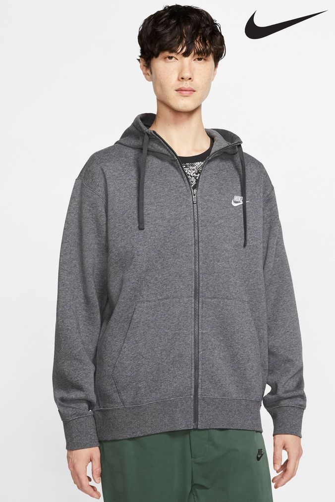 Nike dark grey hoodie hot sale