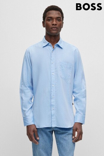 BOSS Blue Regular fit Shirt In Cotton Dobb (508620) | £79