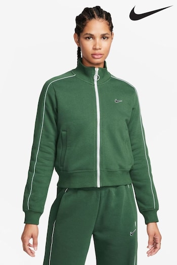 Nike Green Sleeve Stripe Fleece Zip Jacket (508909) | £65