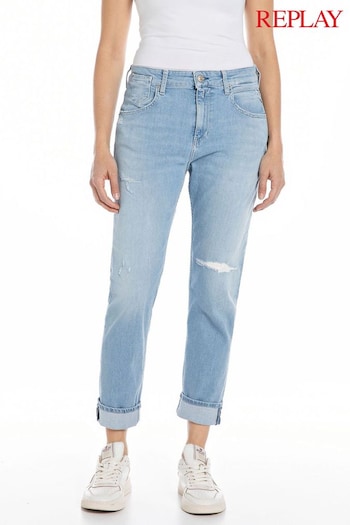Replay Marty Boyfriend Fit lilac Jeans (509175) | £175