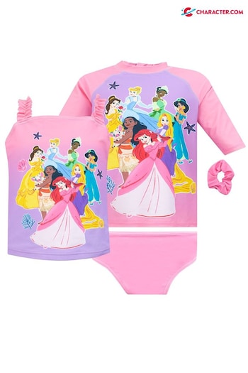 Character Pink Disney Princess 4 Piece Swim Set (509367) | £29