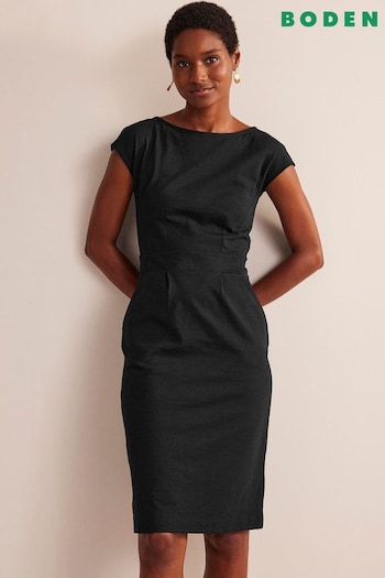 Boden Black Petite Florrie Jersey Dress (509617) | £60