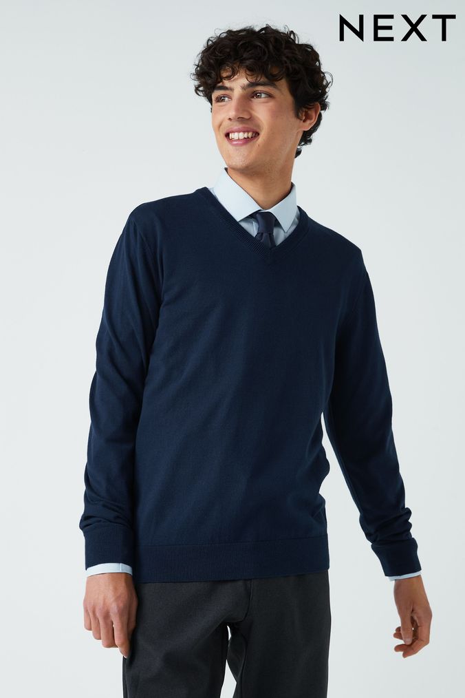 Next mens jumpers v neck new arrivals