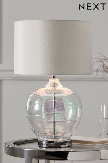 Iridescent Drizzle Table Small Lamp (509719) | £48