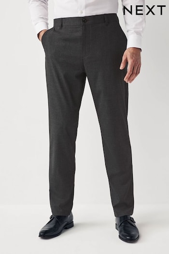 Charcoal Grey Puppytooth Chino Trousers (510091) | £28