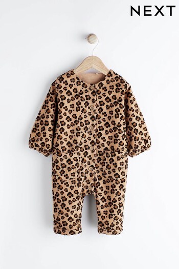 Leopard Baby Corduroy Jumpsuit (0mths-2yrs) (510561) | £18 - £20