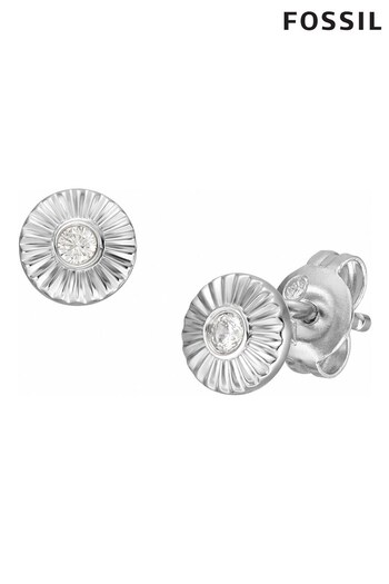 Fossil Jewellery Ladies Silver Tone Sterling Earrings (510609) | £49