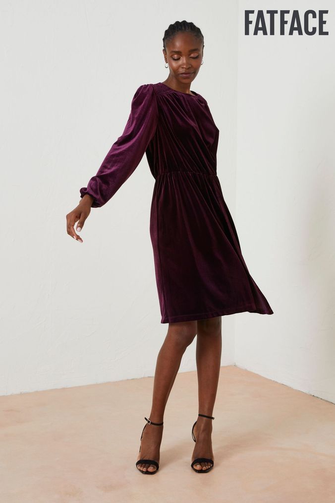 Fatface velvet simone sales dress