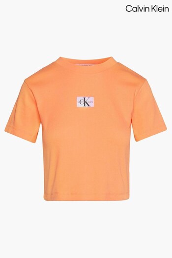 Calvin Klein Badge Rib Short Sleeve T-Shirt (510803) | £40