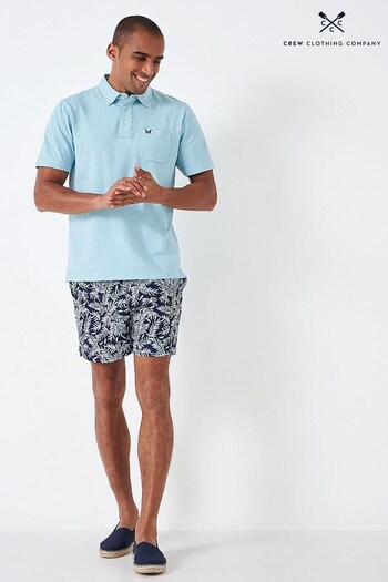 Crew Clothing Company Navy Blue Floral Print Swim Shorts (510808) | £45