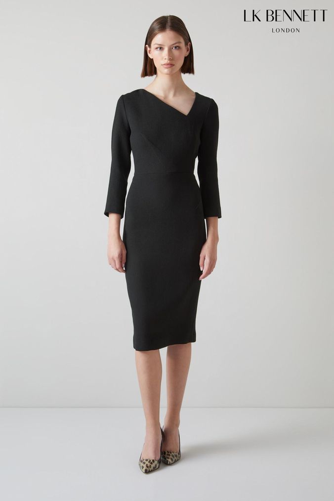 Lk bennett maria black dress sales