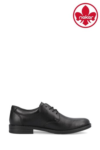 Rieker Mens Lace Up Black Shoes Ultraboost (511133) | £82