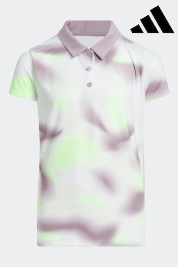 adidas Porzingis Golf Multi Allover Print Polo Shirt (511292) | £23
