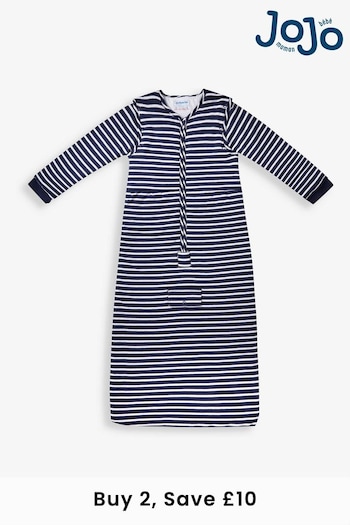 JoJo Maman Bébé Navy Stripe 2.5 tog Toddler Travel Sleeping Bag (511723) | £36