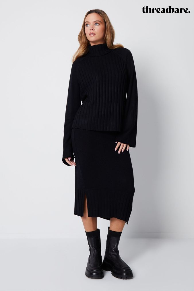 Roll neck jumper sales and skirt co ord