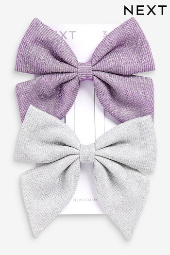 Purple Bow Hair Clips 2 Pack (512038) | £10