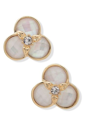 Anne Klein Ladies Gold Tone Jewellery Earrings (512074) | £26