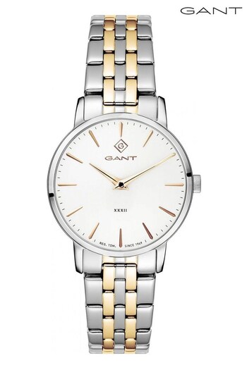Gant Park Avenue 32 White and Two-Tone Gold Stainless Steel Quartz Watch (512120) | £185