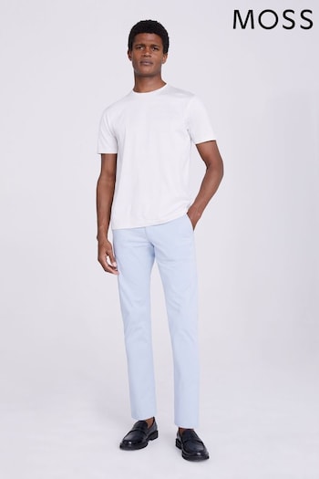 MOSS Tailored fit Light Blue Chinos (512727) | £60