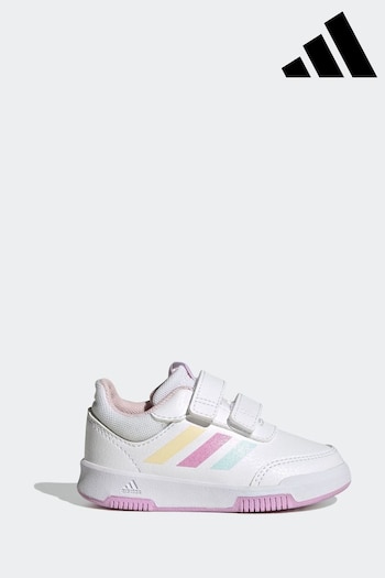 adidas White/Pink/Green Tensaur Sport 2.0 Trainers (512739) | £23