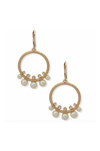 Anne Klein Jewellery Ladies Gold Tone Earrings (512811) | £28