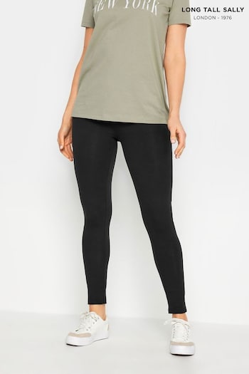 Long Tall Sally Black Cotton Stretch Leggings Pants (513241) | £24