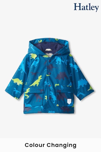 Hatley Baby Blue Real Dinos Colour Changing Raincoat (513777) | £42