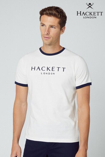 Hackett London Men White T-Shirt (513819) | £65