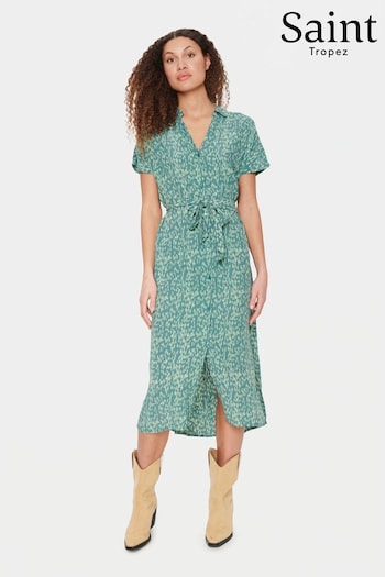 Saint Tropez Green Blanca Short Sleeve Dress (513929) | £70