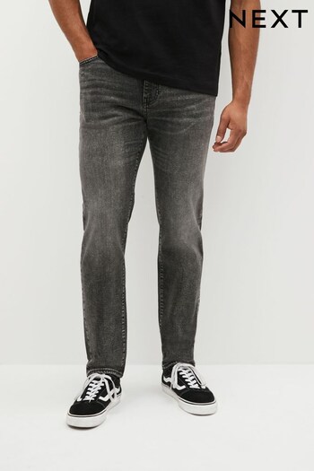 Grey Regular Tapered Vintage Stretch Authentic Jeans (514054) | £28