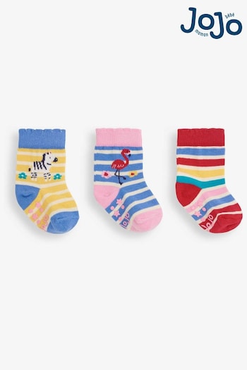 Sandals & Mules Safari 3-Pack Cotton Rich Socks (514141) | £9.50