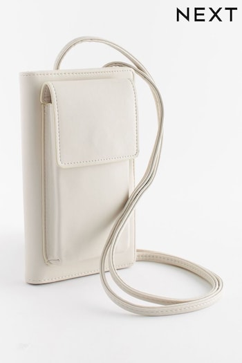 Bone White Phone Holder Cross-Body Bag (514336) | £22