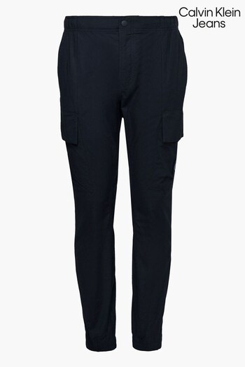 Calvin Klein Jeans Skinny Cargo Black Trousers (514725) | £90