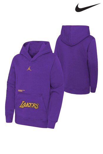Nike Purple Los Angeles Lakers Jordan Statement Courtside Hoodie (514757) | £52