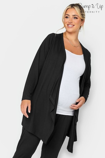 Yours Curve Black Maternity Waterfall Cardigan (514879) | £20